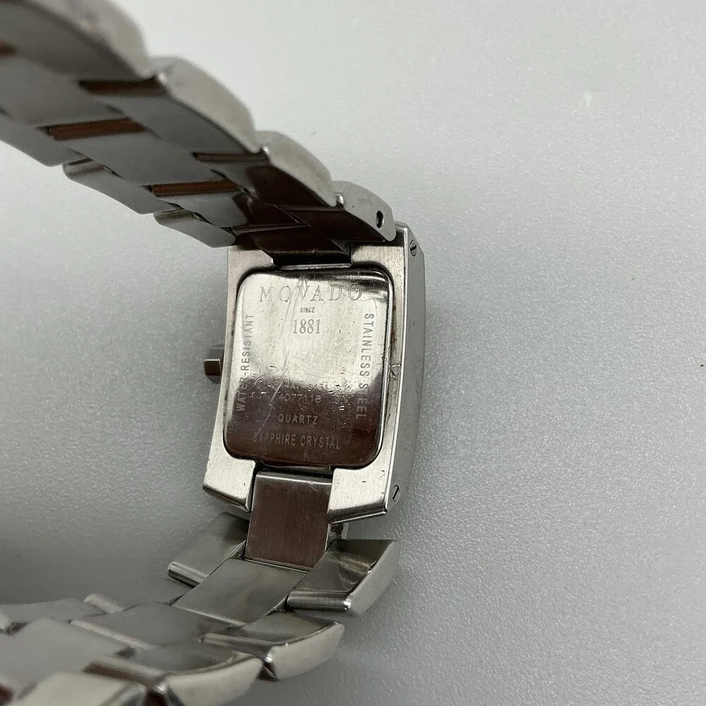 Movado Eliro Manchette Womens Watch 21mm 84-A1-1431 Stainless New Battery 6.75